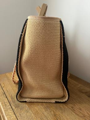 Chanel Striped Canvas Deauville Bag 4