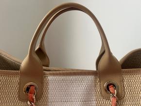 Chanel Striped Canvas Deauville Bag 12