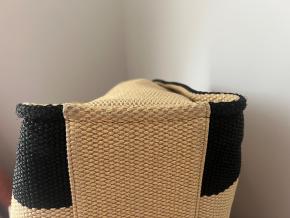 Chanel Striped Canvas Deauville Bag 15