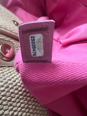 Chanel Striped Canvas Deauville Bag 9