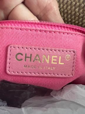 Chanel Striped Canvas Deauville Bag 6
