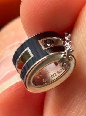 Hermes Black H Mini Pop Pendant 3