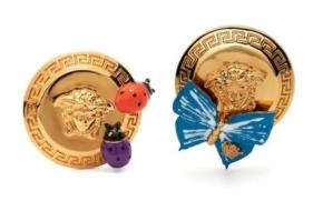 Versace Dua Lipa Butterfly Medusa Earrings 2