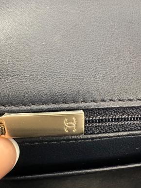 Chanel Quilted Navy Square Mini Flap Bag 7