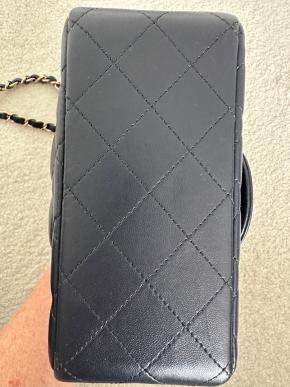 Chanel Quilted Navy Square Mini Flap Bag 5
