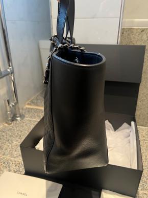 Chanel Black  Quilted Leather Shopper Bag 4