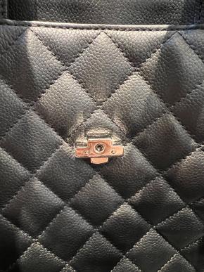 Chanel Black  Quilted Leather Shopper Bag 14