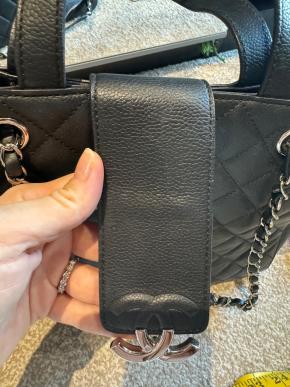 Chanel Black  Quilted Leather Shopper Bag 9