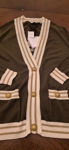 Balmain Brown Cashmere Blend Cardigan 5