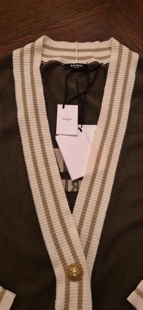 Balmain Brown Cashmere Blend Cardigan 6