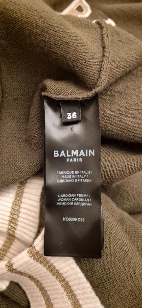 Balmain Brown Cashmere Blend Cardigan 11