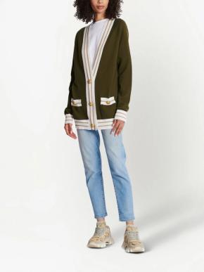 Balmain Brown Cashmere Blend Cardigan 2