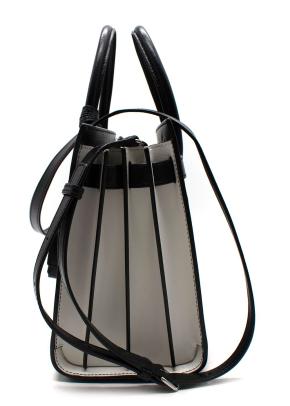 Saint Laurent Black and White Sac Du Jour Bag with Detachable Strap 2