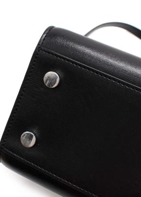 Saint Laurent Black and White Sac Du Jour Bag with Detachable Strap 14