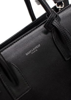 Saint Laurent Black and White Sac Du Jour Bag with Detachable Strap 8