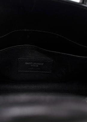 Saint Laurent Black and White Sac Du Jour Bag with Detachable Strap 20