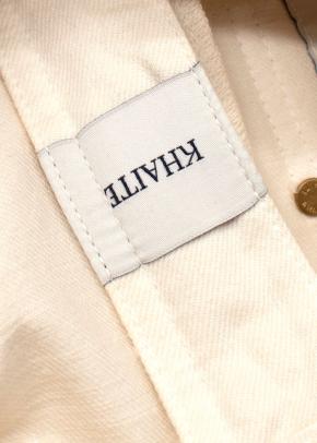 Khaite Off White High Waist Isabelle Jean 3