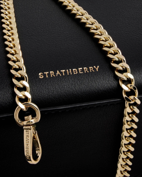 Strathberry Black Nano Tote 6