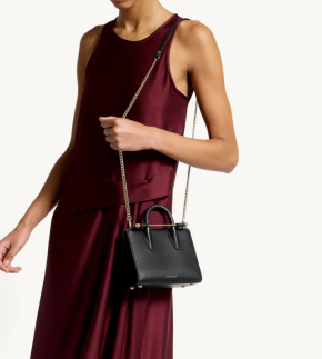 Strathberry Black Nano Tote 2