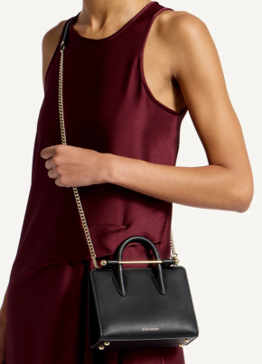 Strathberry Black Nano Tote 4