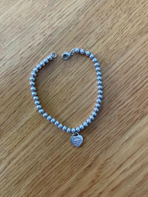 Tiffany Silver Heart Tag Bead Bracelet 2