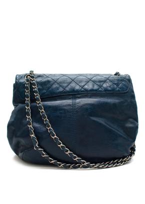 Chanel Trianon Shoulder Flap Bag in Denim Blue Leather 3