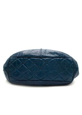 Chanel Trianon Shoulder Flap Bag in Denim Blue Leather 8
