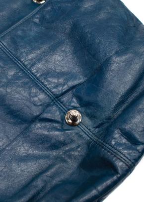 Chanel Trianon Shoulder Flap Bag in Denim Blue Leather 17