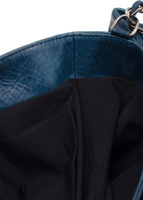 Chanel Trianon Shoulder Flap Bag in Denim Blue Leather 19
