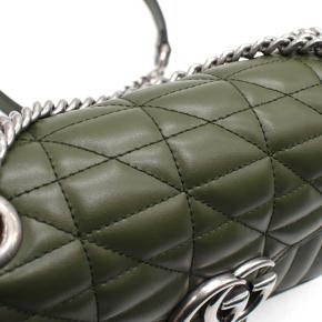 Gucci Dark Olive GG Marmont Medium Flap Bag 6