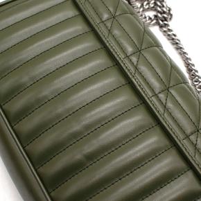 Gucci Dark Olive GG Marmont Medium Flap Bag 13