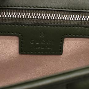 Gucci Dark Olive GG Marmont Medium Flap Bag 10