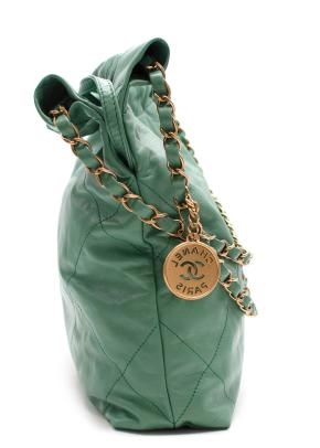 Chanel Small Green 22 Handbag 3