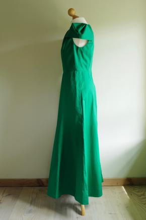 Roland Mouret Green Cap Sleeved Midi Dress 4