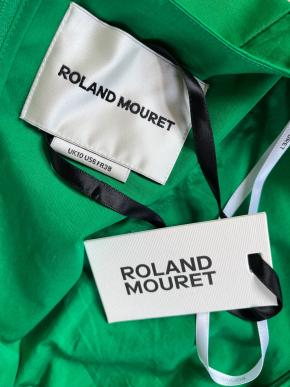 Roland Mouret Green Cap Sleeved Midi Dress 6