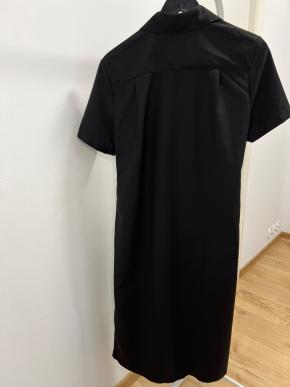 Loewe Black Draped Cotton Dress 3