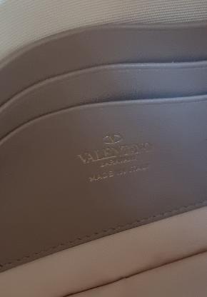 Valentino Beige Leather Wrist Clutch 9