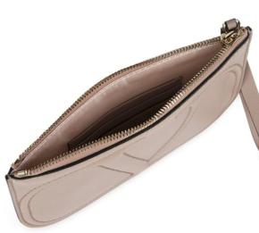 Valentino Beige Leather Wrist Clutch 3