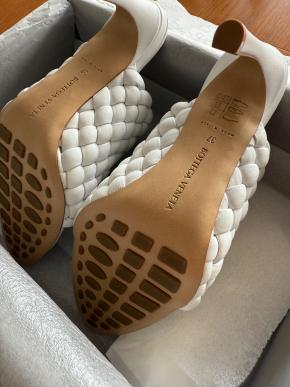 Bottega Veneta White Lido Leather Mules 6