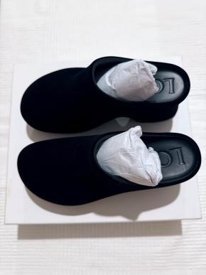 Loewe Black Velvet Suede Terra Mule 11