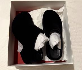 Loewe Black Velvet Suede Terra Mule 6