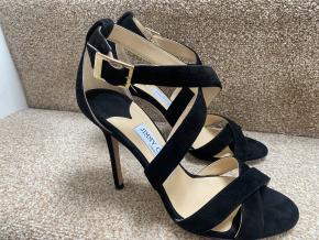 Jimmy Choo Black Suede Lottie Sandals 2