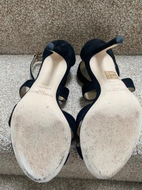 Jimmy Choo Black Suede Lottie Sandals 5