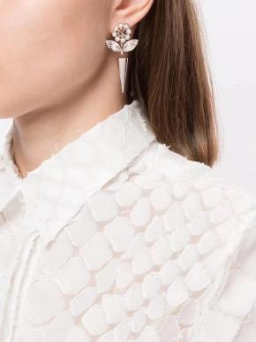 Simone Rocha Crystal Flower Earrings 6