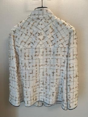 Chanel By The Sea Collection Gold And White Tweed Jacket 21
