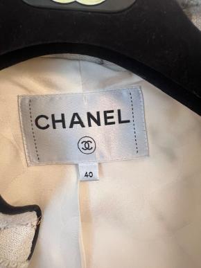 Chanel By The Sea Collection Gold And White Tweed Jacket 13