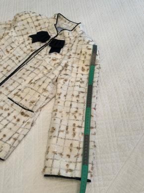 Chanel By The Sea Collection Gold And White Tweed Jacket 4