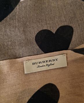 Burberry Heart Print Cashmere Blend Scarf 4
