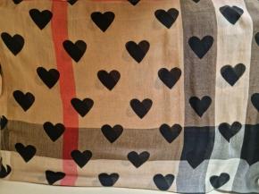 Burberry Heart Print Cashmere Blend Scarf 5
