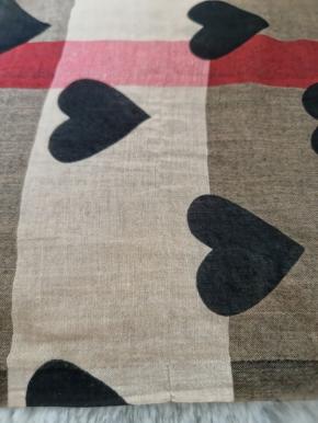 Burberry Heart Print Cashmere Blend Scarf 9